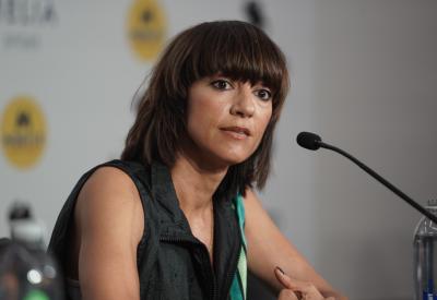 Picture of Ana Lily Amirpour at a press conference